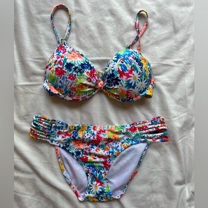 Floral Push Up Bikini